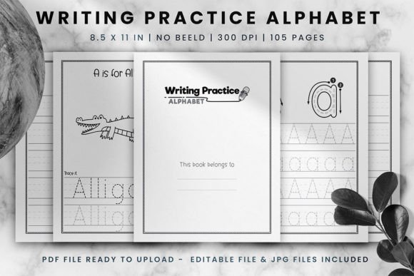 Download Writing Practice Alphabet Workbook - Practice alphabet Collection