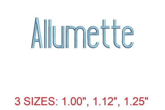 Download Allumette Embroidery Font - Font Collection