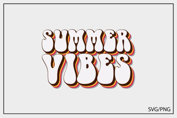 Download Summer Vibes Retro Font Typography - Font Collection