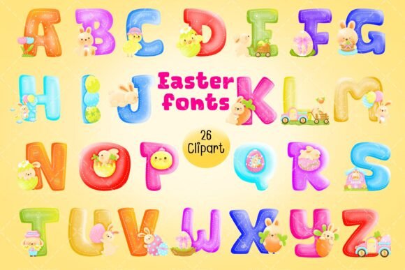 Download Easter Fonts Clipart - Font Collection