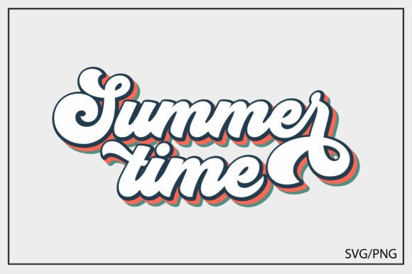 Download Summer Time Retro Font Typography - Font Collection