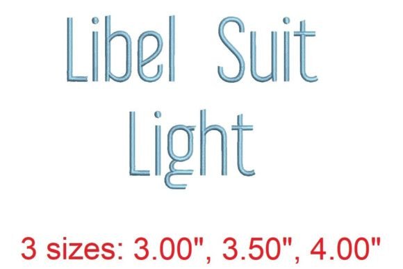 Download Libel Suit LT Embroidery Font - Font Collection