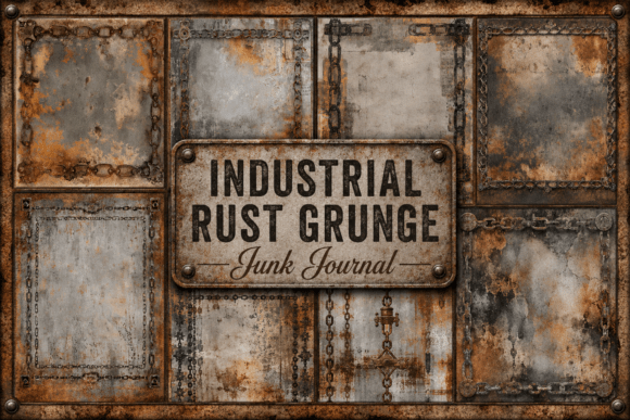 Download Industrial Rust Grunge Junk Journal - Industrial Collection