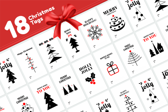 Download Set of Christmas Gift Tags - Premium Bundle