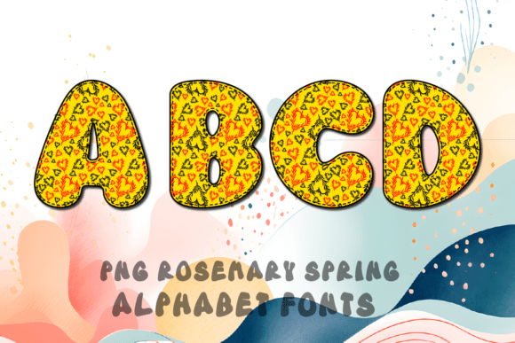 Download Rosemary Spring Alphabet Fonts - Font Collection