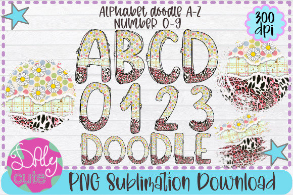 Download Daisy Alphabet PNG, Spring Summer Fonts - Font Collection