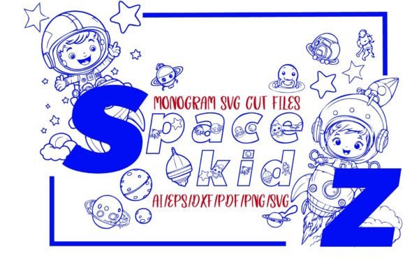 Download Space Kidz SVG Font Cut Files - Font Collection