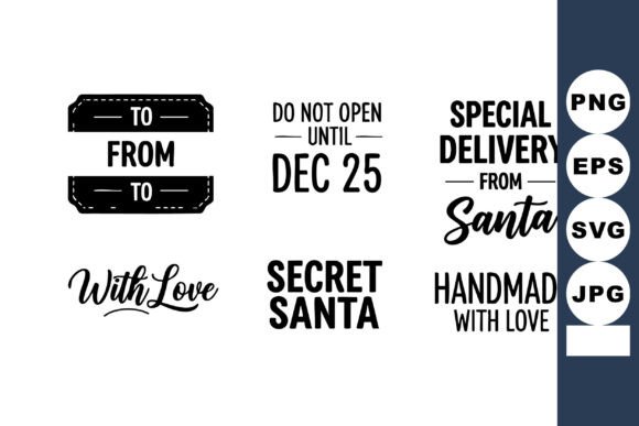 Download Christmas Gift Tags Vector Set - Premium Bundle