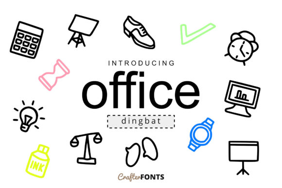 Download Office Doodle Font - Font Collection