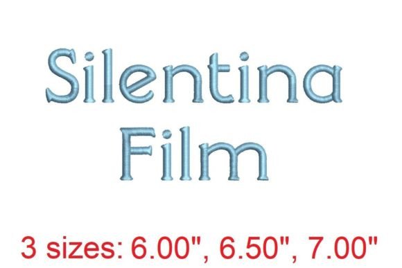 Download Silentina Film Embroidery Font - Font Collection