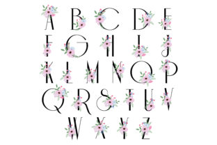 Download Flowers Bloom Alphabet - Wedding Font - Font Collection