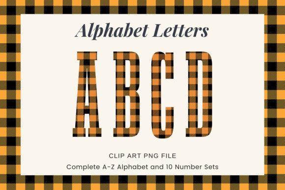 Download Buffalo Plaid Alphabet Autumn Fonts - Font Collection