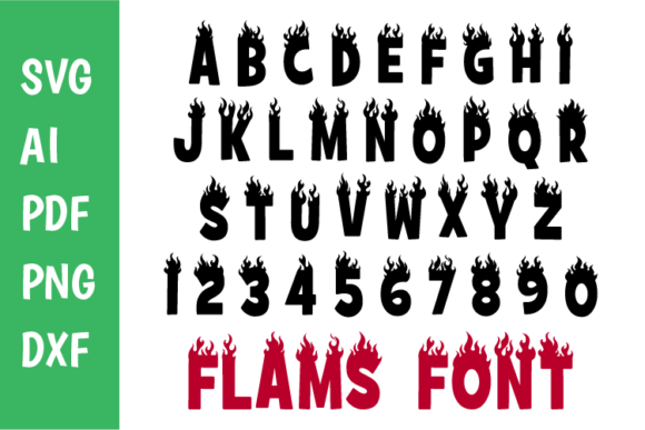 Download Flame Font Font for Cricut Svg - Font Collection