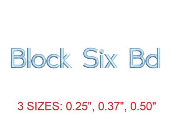 Download Block Six Bold Embroidery Font - Font Collection
