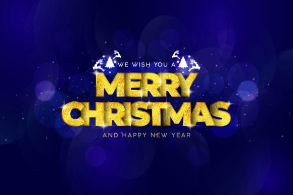 Download Merry Christmas Lettering Fonts Gold - Font Collection