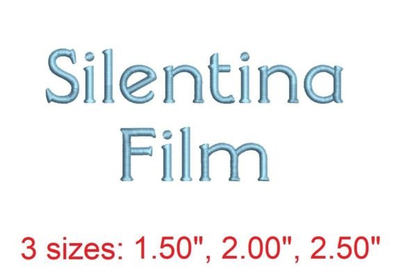 Download Silentina Film Embroidery Font - Font Collection