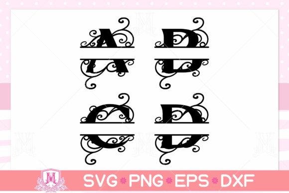 Download Split Monogram Alphabet SVG, Font, Text - Font Collection