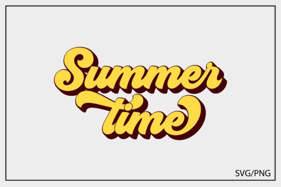 Download Summer Time Retro Font Typography - Font Collection