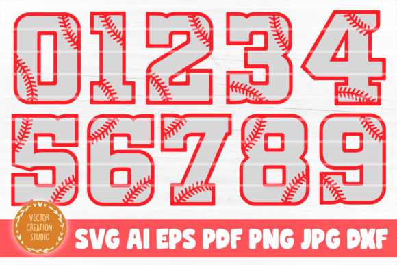 Download Baseball Numbers SVG Font Clipart - Font Collection